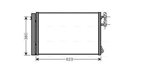 AVA QUALITY COOLING Kondenzátor klimatizácie BWA5295D 1