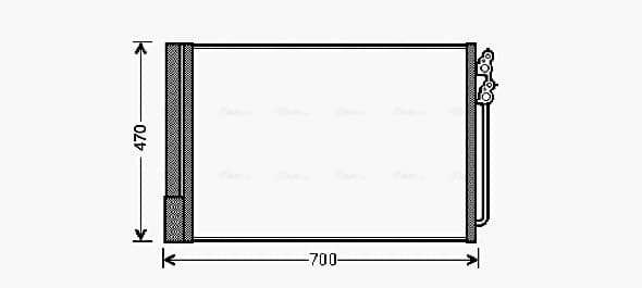 AVA QUALITY COOLING Kondenzátor klimatizácie BWA5370D 1