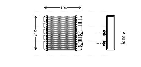 AVA QUALITY COOLING Výmenník tepla vnútorného kúrenia BWA6211 1