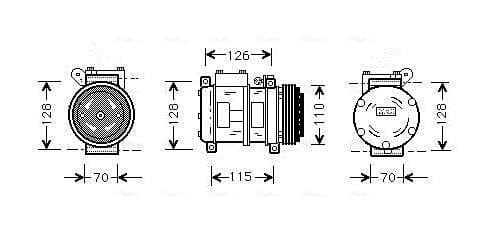 AVA QUALITY COOLING Kompresor klimatizácie BWAK229 1