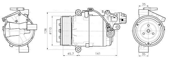AVA QUALITY COOLING Kompresor klimatizácie BWAK630 1