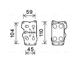 AVA QUALITY COOLING Chladič motorového oleja CN3307 1