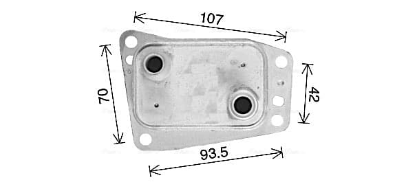AVA QUALITY COOLING Chladič motorového oleja CN3327 1