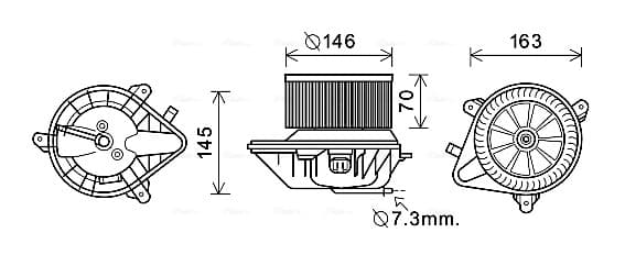 AVA QUALITY COOLING Vnútorný ventilátor CN8292 1