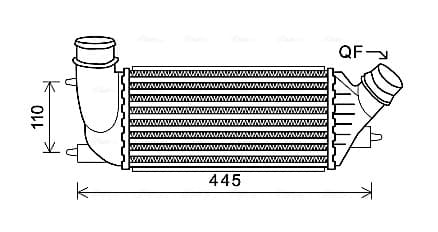 AVA QUALITY COOLING Chladič plniaceho vzduchu CNA4270 1