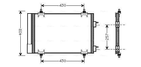 AVA QUALITY COOLING Kondenzátor klimatizácie CNA5230D 1