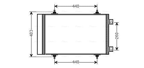 AVA QUALITY COOLING Kondenzátor klimatizácie CNA5263D 1