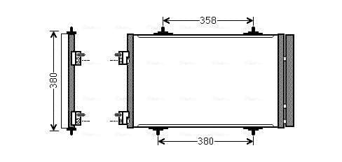 AVA QUALITY COOLING Kondenzátor klimatizácie CNA5272D 1