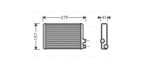 AVA QUALITY COOLING Výmenník tepla vnútorného kúrenia CNA6305 1