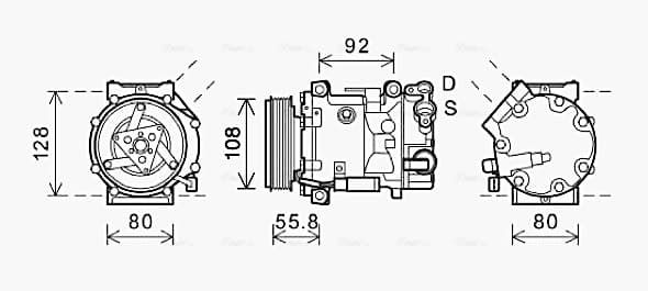 AVA QUALITY COOLING Kompresor klimatizácie CNK282 1