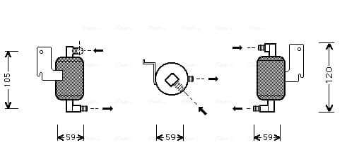 AVA QUALITY COOLING Vysúžač klimatizácie CND186 1
