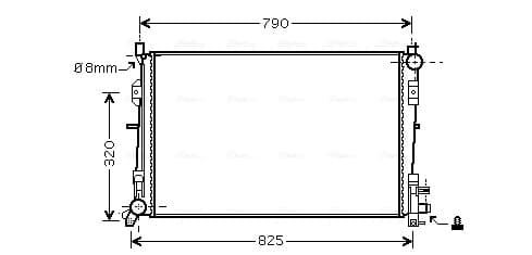 AVA QUALITY COOLING Chladič motora CR2092 1