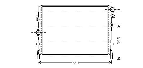AVA QUALITY COOLING Chladič motora CR2105 1