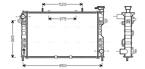 AVA QUALITY COOLING Chladič motora CR2117 1