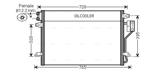 AVA QUALITY COOLING Kondenzátor klimatizácie CR5106 1