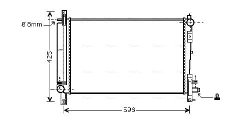AVA QUALITY COOLING Chladič motora CRA2080 1