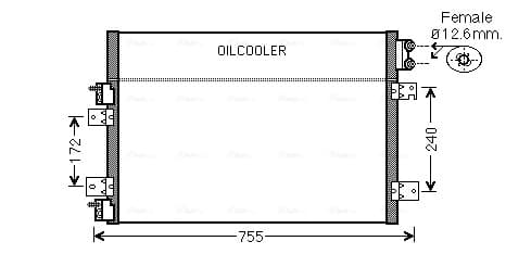 AVA QUALITY COOLING Kondenzátor klimatizácie CRA5113 1