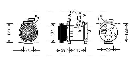 AVA QUALITY COOLING Kompresor klimatizácie CRAK094 1