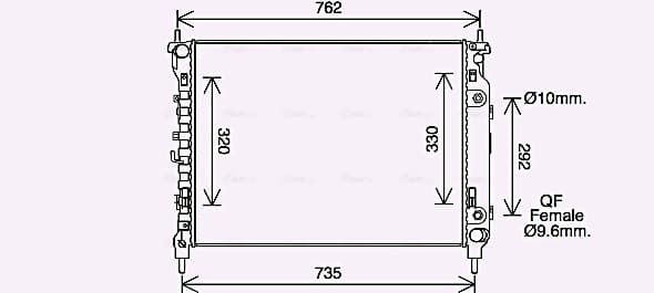 AVA QUALITY COOLING Chladič motora CT2067 1