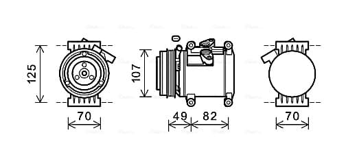 AVA QUALITY COOLING Kompresor klimatizácie CTK039 1