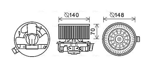 AVA QUALITY COOLING Vnútorný ventilátor DA8010 1