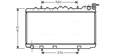 AVA QUALITY COOLING Chladič motora DN2094 1