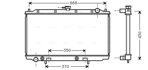 AVA QUALITY COOLING Chladič motora DN2196 1