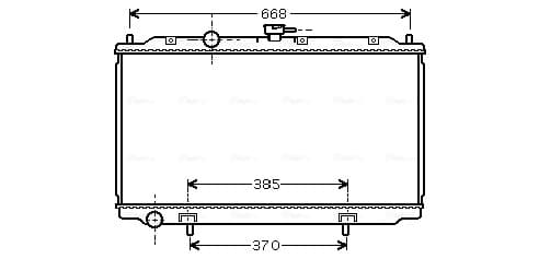 AVA QUALITY COOLING Chladič motora DN2217 1