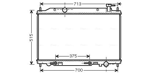 AVA QUALITY COOLING Chladič motora DN2295 1