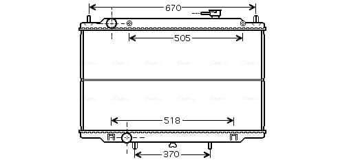 AVA QUALITY COOLING Chladič motora DN2302 1
