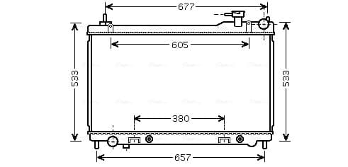AVA QUALITY COOLING Chladič motora DN2304 1