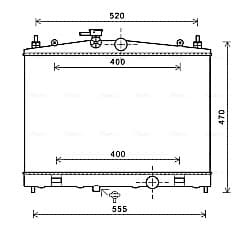 AVA QUALITY COOLING Chladič motora DN2338 1