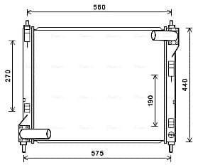 AVA QUALITY COOLING Chladič motora DN2354 1