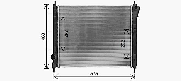 AVA QUALITY COOLING Chladič motora DN2470 1