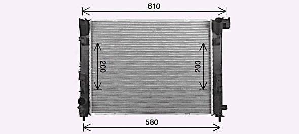 AVA QUALITY COOLING Chladič motora DN2480 1