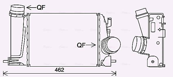 AVA QUALITY COOLING Chladič plniaceho vzduchu DN4451 1
