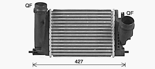 AVA QUALITY COOLING Chladič plniaceho vzduchu DN4469 1