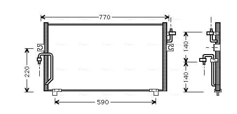 AVA QUALITY COOLING Kondenzátor klimatizácie DN5182 1