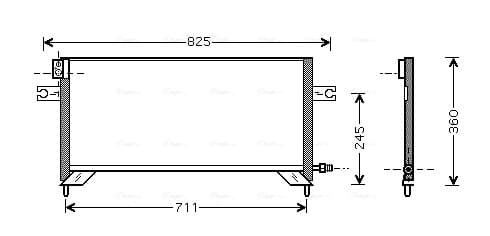 AVA QUALITY COOLING Kondenzátor klimatizácie DN5204 1