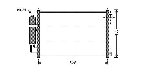 AVA QUALITY COOLING Kondenzátor klimatizácie DN5328D 1