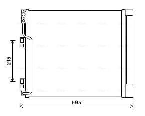 AVA QUALITY COOLING Kondenzátor klimatizácie DN5355D 1
