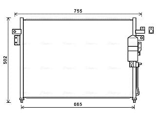 AVA QUALITY COOLING Kondenzátor klimatizácie DN5404D 1