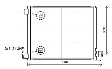 AVA QUALITY COOLING Kondenzátor klimatizácie DN5427D 1