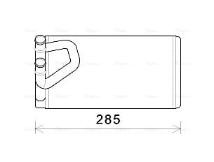 AVA QUALITY COOLING Výmenník tepla vnútorného kúrenia DN6373 1