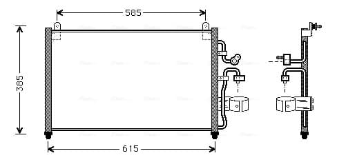 AVA QUALITY COOLING Kondenzátor klimatizácie DW5013 1