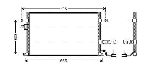 AVA QUALITY COOLING Kondenzátor klimatizácie DW5056D 1