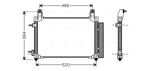 AVA QUALITY COOLING Kondenzátor klimatizácie DW5081D 1