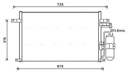 AVA QUALITY COOLING Kondenzátor klimatizácie DW5137D 1