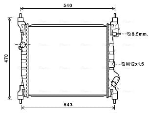 AVA QUALITY COOLING Chladič motora DWA2141 1