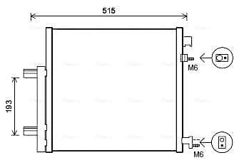 AVA QUALITY COOLING Kondenzátor klimatizácie DWA5140D 1